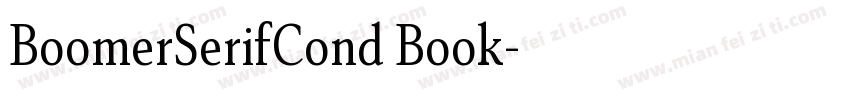 BoomerSerifCond Book字体转换